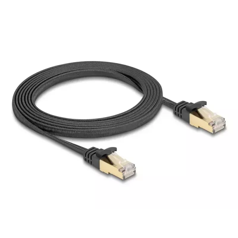 DeLOCK RJ45 lame Cat.6A võrgukaabel 2 m must