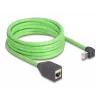 Võrgukaabel DeLOCK RJ45 Cat.6A ülespoole nurga all pistik pistikupessa 5 m roheline