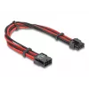 Sisemine toitekaabel DELOCK 80975 — 8-pin to PCI-E 6+2-pin, 0,3 m