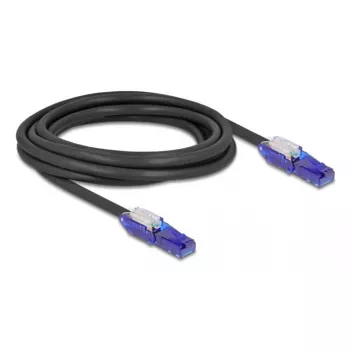Võrgukaabel DeLOCK 80928 RJ-45 Cat6 3 m must lilla
