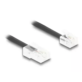 DeLOCK telefonikaabel 1 m Must 88442 RJ-11 RJ-45