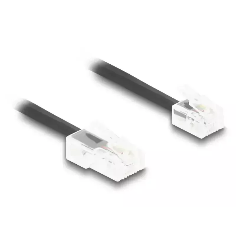 DeLOCK telefonikaabel 1 m Must 88442 RJ-11 RJ-45