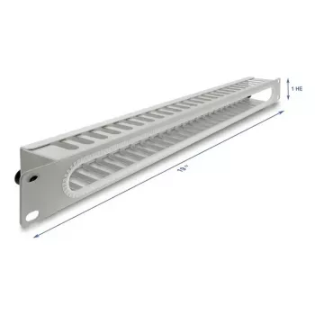 Kaablihalduspaneel DELOCK 67278 — teraskorpus, hall, 1 tk