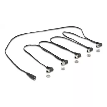 Toitekaabel DELOCK 90122, 0,762 m, DC-pistikud 5,5×2,1 mm ↔ 5×5,5×2,1 mm, 48 V 5 A