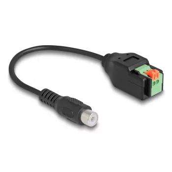 DeLOCK RCA-pistik klemmiploki adapterile 15 cm 2-kontaktiline