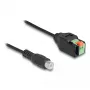 DeLOCK RCA-pistik klemmiploki adapterile 15 cm 2-kontaktiline