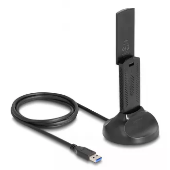 DeLOCK Wi-Fi 6E Topeltsageduslik WLAN USB-adapter AX3000 1201 Mbps