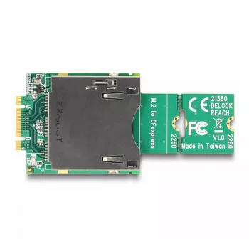 DeLOCK Adapter M.2 Key B+M isane CFexpress pessa, M.2, CFexpress B, CF