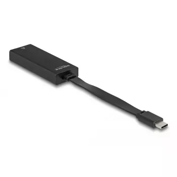 DeLOCK 66246 kaabel soovahetaja RJ-45 USB C Must 0,09 m