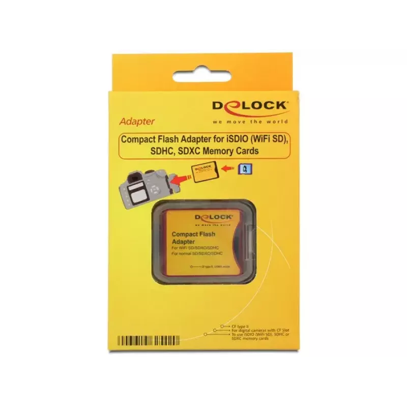 Delock 62542 kaardiadapter SD/SDHC/SDXC CompactFlashile