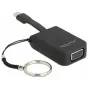 Videokaabli adapter DeLOCK 63941 USB USB-C VGA-le 0,03 m Must