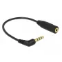 Audio kaabel DeLOCK 0.175m 3.5mm/2.5mm Must