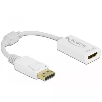 Adapter DisplayPort 1.1 isane – HDMI emane, passiivne, valge, DeLOCK 61015