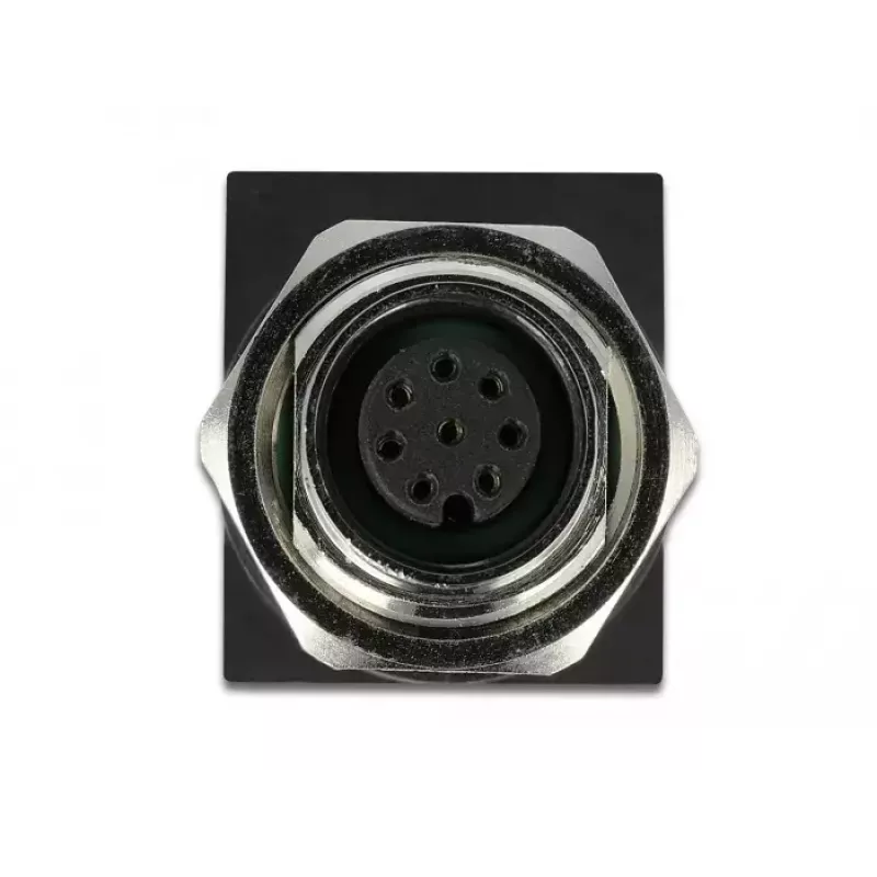 pistikuadapter DeLOCK 66314 M12 RJ45 Must