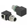Kaablisoo adapter DeLOCK 66316 M12 RJ45 must
