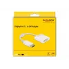 Adapter DisplayPort 1.1 isane DVI-D emasele, passiivne, valge DeLOCK 61010