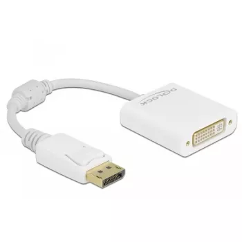 Adapter DisplayPort 1.1 isane DVI-D emasele, passiivne, valge DeLOCK 61010