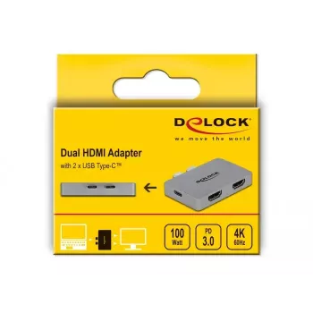 Kahe HDMI-ga adapter DeLOCK 64123 MacBookile