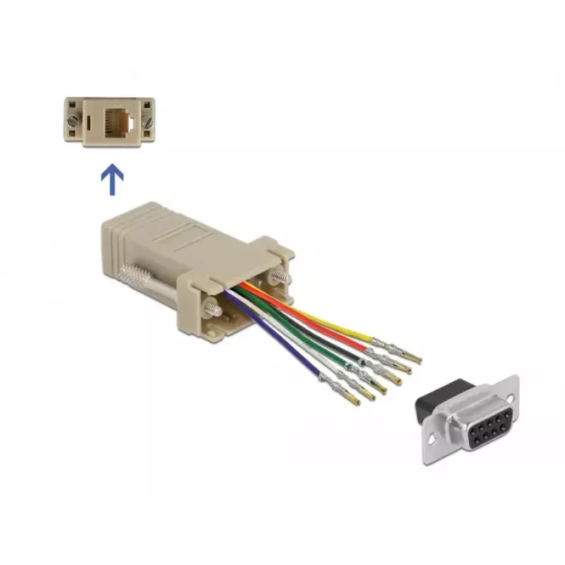 Koostekomplekt D-Sub 9 pin emane RJ12 6P/6C DeLOCK 66759