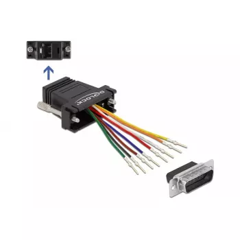 Montaažikomplekt D-Sub 15 kontaktiga isane RJ45 emasele DeLOCK 66647