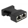 Adapter DeLOCK D-Sub 15 pin female to 2 x RJ45 female AUI 66806