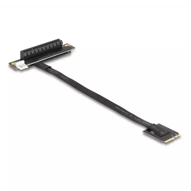 DeLOCK M.2 Key A+E to PCIe x8 NVMe Adapter nurgaga with 20 cm kaabel