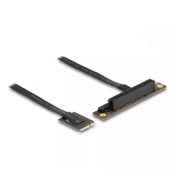DeLOCK M.2 Key A+E to PCIe x8 NVMe Adapter nurgaga with 20 cm kaabel