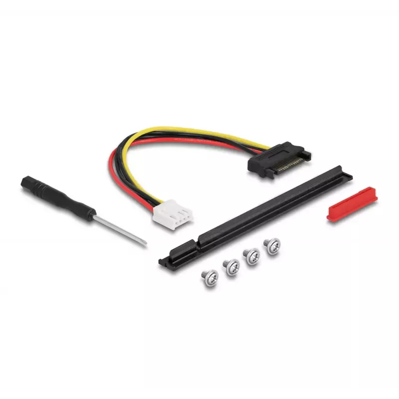 DeLOCK M.2 Key A+E PCIe x16 NVMe adapter, nurgeline, 20 cm kaabliga