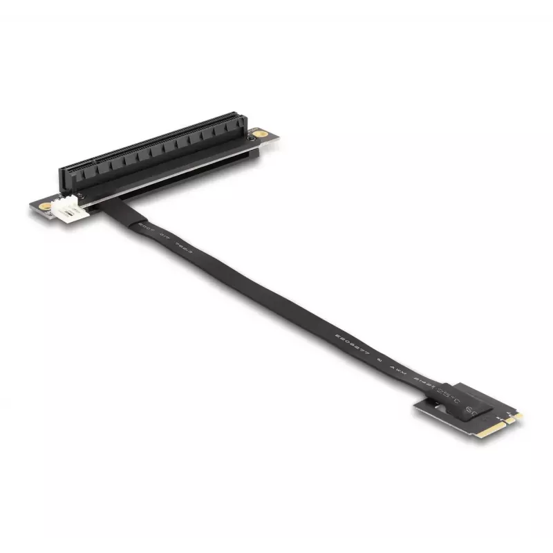 DeLOCK M.2 Key A+E PCIe x16 NVMe adapter, nurgeline, 20 cm kaabliga