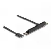 DeLOCK M.2 Key A+E PCIe x16 NVMe adapter, nurgeline, 20 cm kaabliga