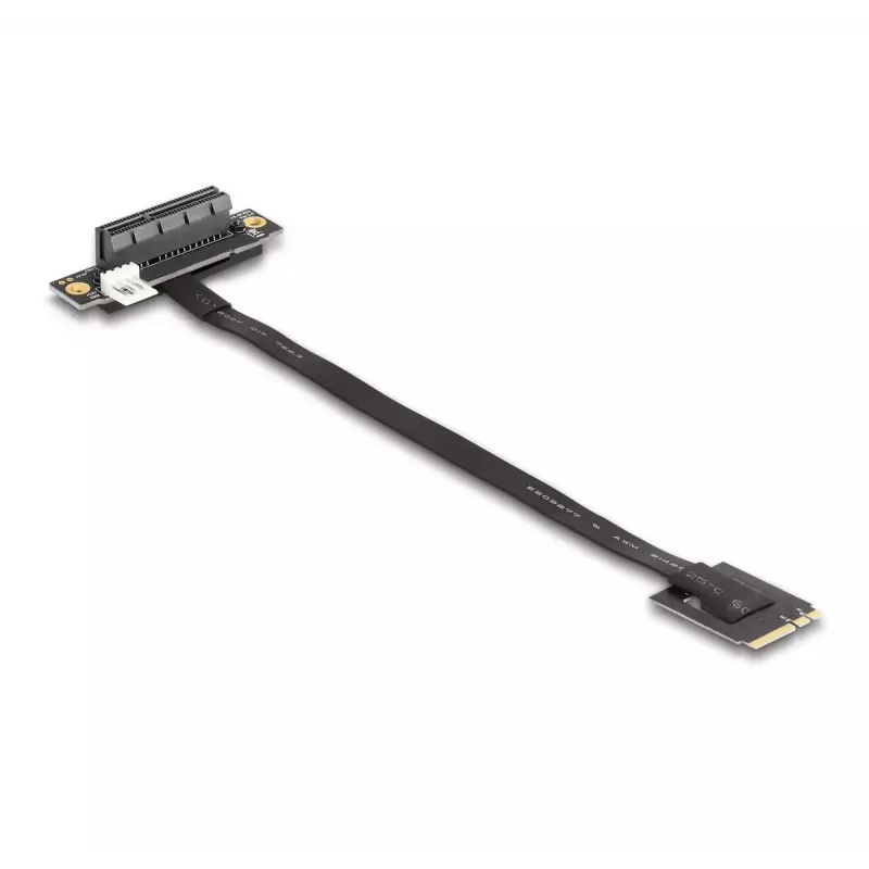 DeLOCK M.2 Key A+E PCIe x4 NVMe adapter, nurga all, 20 cm kaabel