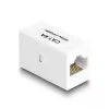 DeLOCK Adapter võrgukaabel RJ45 pesa – RJ45 pesa Cat.6A UTP 1m Valge