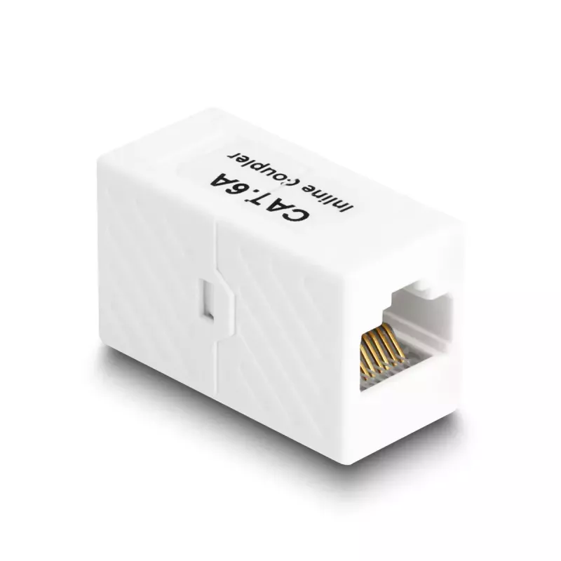 DeLOCK Adapter võrgukaabel RJ45 pesa – RJ45 pesa Cat.6A UTP 1m Valge