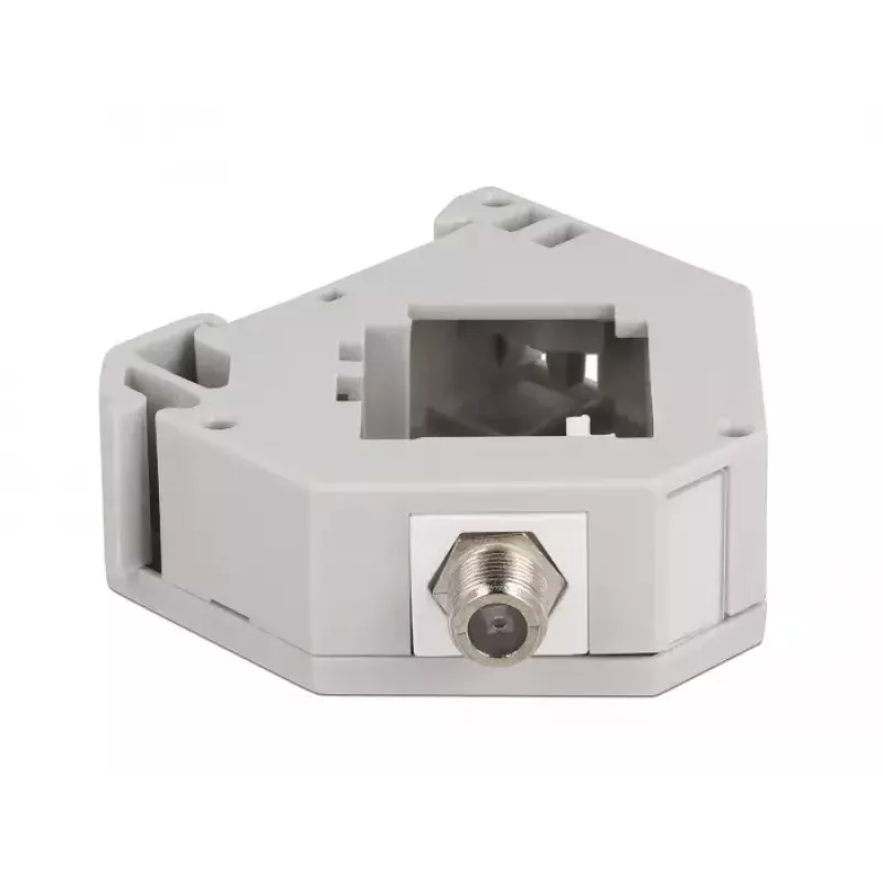 DELOCK 87160 võtmemoodul — F-pistik F-pistikule, hall, 60,1×59,4×21,6 mm