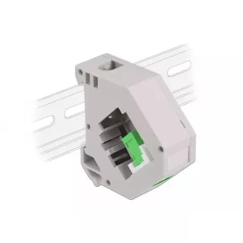 Keystone-moodul DELOCK 87165 — SC-SC adapter, roheline/hall/valge, 60,1×59,4×21,6 mm