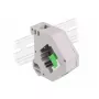 Keystone-moodul DELOCK 87165 — SC-SC adapter, roheline/hall/valge, 60,1×59,4×21,6 mm