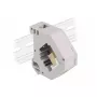 Keystone-moodul DELOCK 87167 — SC-SC adapter, hall, 60,1×59,4×21,6 mm