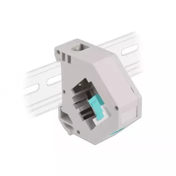 Keystone moodul DELOCK 87173 — SC-SC dupleks, aqua/hall/valge, 60,1×59,4×21,6 mm