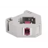 Keystone moodul DELOCK 87182 — SC-SC dupleksadapter, hall/lilla/valge, 60,1×59,4×21,6 mm