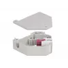 Keystone moodul DELOCK 87182 — SC-SC dupleksadapter, hall/lilla/valge, 60,1×59,4×21,6 mm