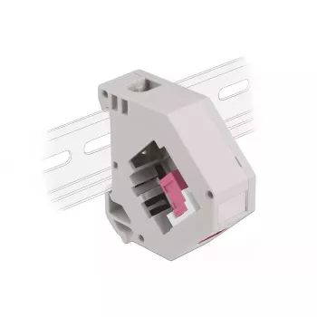 Keystone moodul DELOCK 87182 — SC-SC dupleksadapter, hall/lilla/valge, 60,1×59,4×21,6 mm