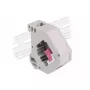 Keystone moodul DELOCK 87182 — SC-SC dupleksadapter, hall/lilla/valge, 60,1×59,4×21,6 mm