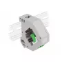 Keystone-moodul DELOCK 87192 — LC–LC duplex, värvid Roheline/Hall/Valge, 60,1×59,4×21,6 mm