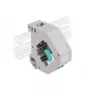 Keystone module DELOCK 87194 with LC to LC connectors, aqua/hall/Valge, 60.1×59.4×21.6 mm