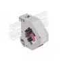 Keystone-moodul DELOCK 87195 LC-LC pistikutega, hall/violetne/valge, 60,1×59,4×21,6 mm