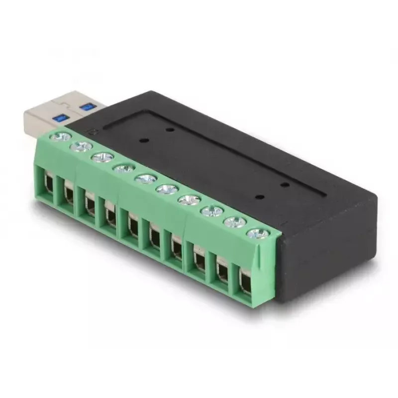 DeLOCK USB 3.2 Gen 1 Type-A isane klemmiploki adapter 5 Gbit/s 5V 1A