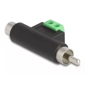 DeLOCK RCA isane ja RCA emane klemmiplaadi adapter 66056