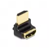 DeLOCK HDMI-adapter isane-emane 90° ülespoole nurga all 8K 60 Hz metallist