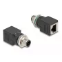 DeLOCK 60061 kaablisoo muundur M12 RJ-45 must
