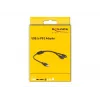 DeLOCK 61061 PS/2 kaabel 0,43 m 2x 6-kontaktiline Mini-DIN USB A Must